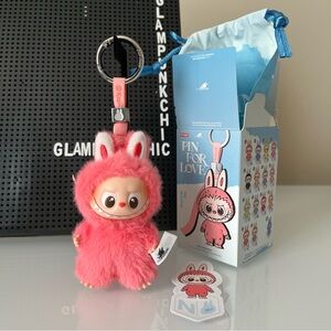 NIB Pop Mart Labubu The Monsters Pin For Love - Pink N